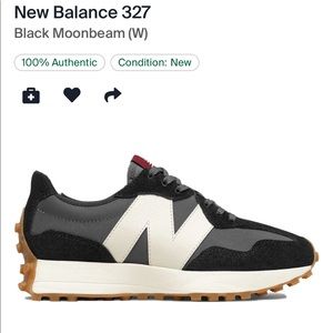 New balance 327 shoes in black